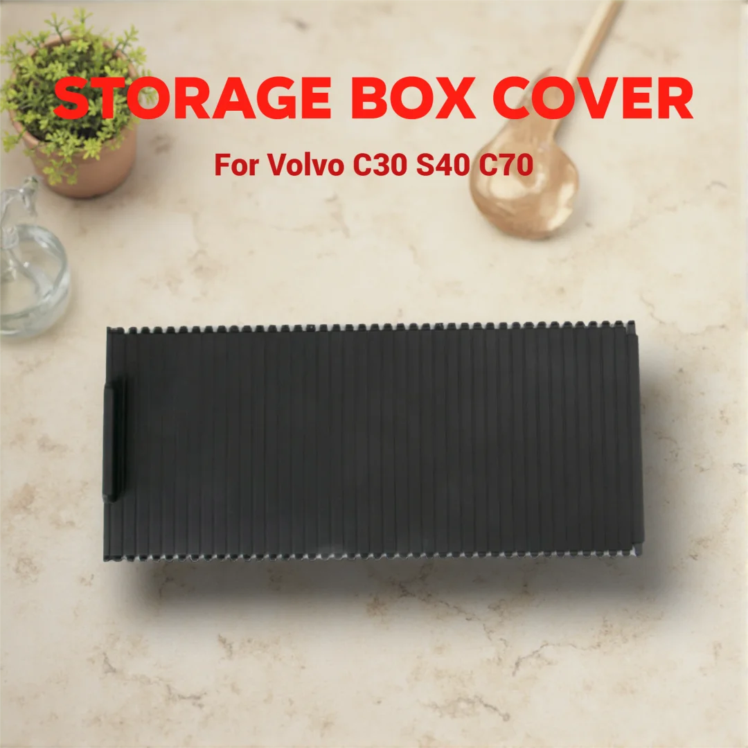 For Volvo C30 S40 C70 2007-2012 Inner Centre Console Water Cup Holder Blind Cover Trim Roller Replacement Part 9123545