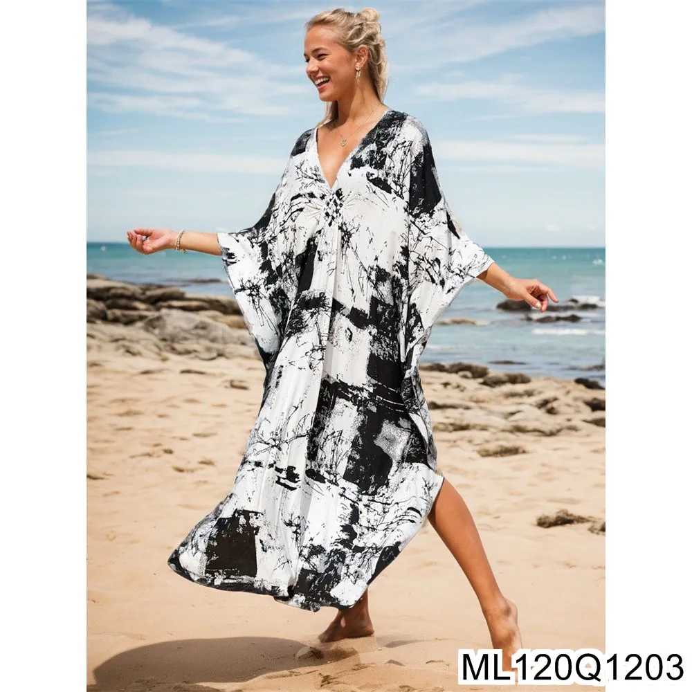 2025 Nuovo grembiule da spiaggia in cotone, vestaglia da vacanza intrecciata a mano, costume da bagno bikini, grembiule esterno protettivo dal sole ML120Q12