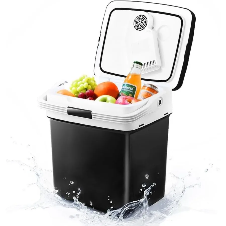 

31QT 29L Портативный электрический охладитель и обогреватель Мини 12 В постоянного тока Автомобильный холодильник с разъемом для кемпинга, рыбалки, работы на пляже