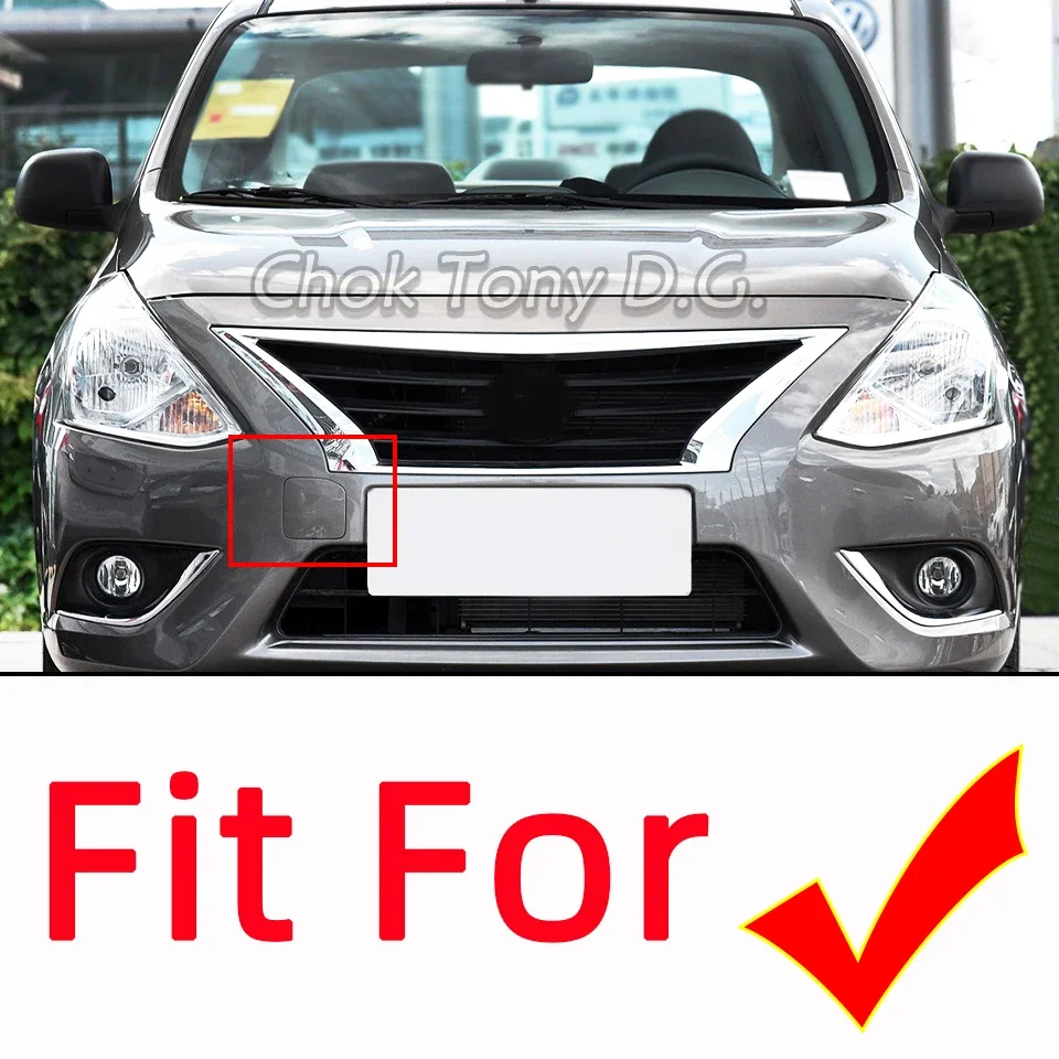 Front Bumper Towing Hauling Hook, Tampa de olho, Guarnição enfeite, Nissan Versa, Sedan 2015, 2016, 2017, 2018, 622A0-9KM0H, 622A09KM0H