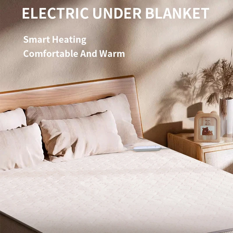 80*150cm Electric Heating Blanket for Bed Washable Warm Thermal Mattress Heating Pads 4 Temperature Control 8H Auto Power Off