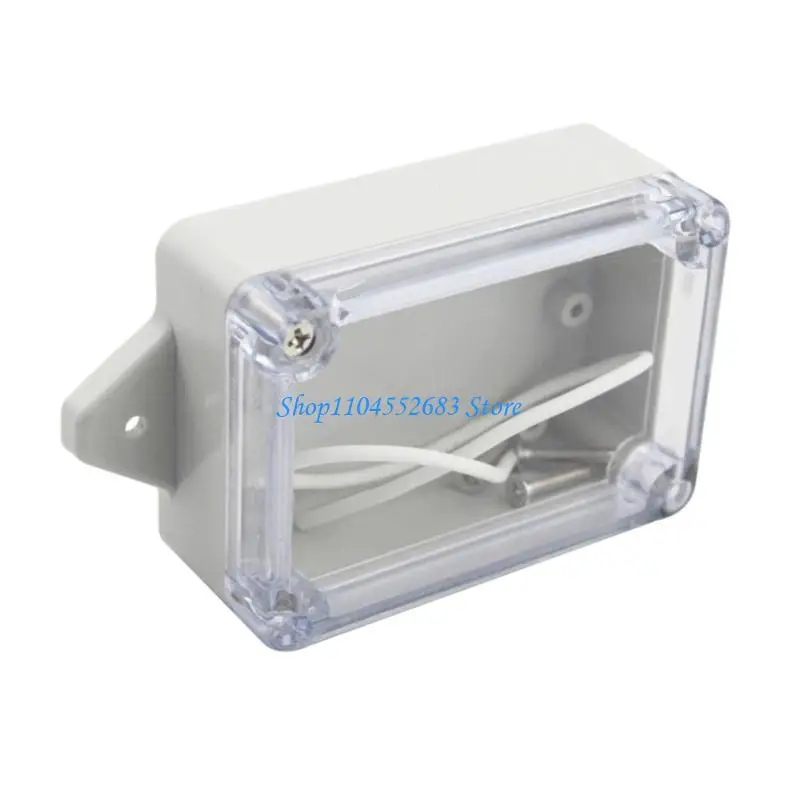 Small Wire Repair Box with Clear Lid, Waterproof ABS Cable Case, Universal Project Box for Damp Area and Outdoor Cable Work in