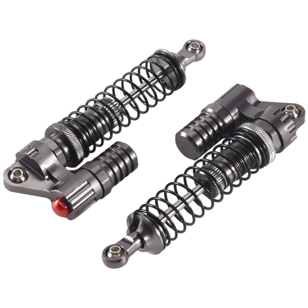 Amortiguador hidráulico para orugas a control remoto, accesorio de aleación para 1/10 Axial Scx10 90022 90028 90021 Rc4Wd D90, 1:10