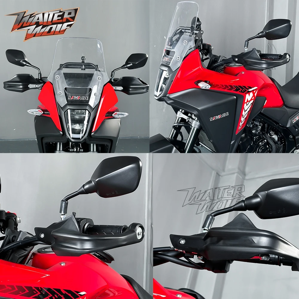 Motorcycle Enhanced Version Handlebar Handguard For Honda NX500 CB500X NX400 2019-2025 Hand Windshield Protector W/ Bracket
