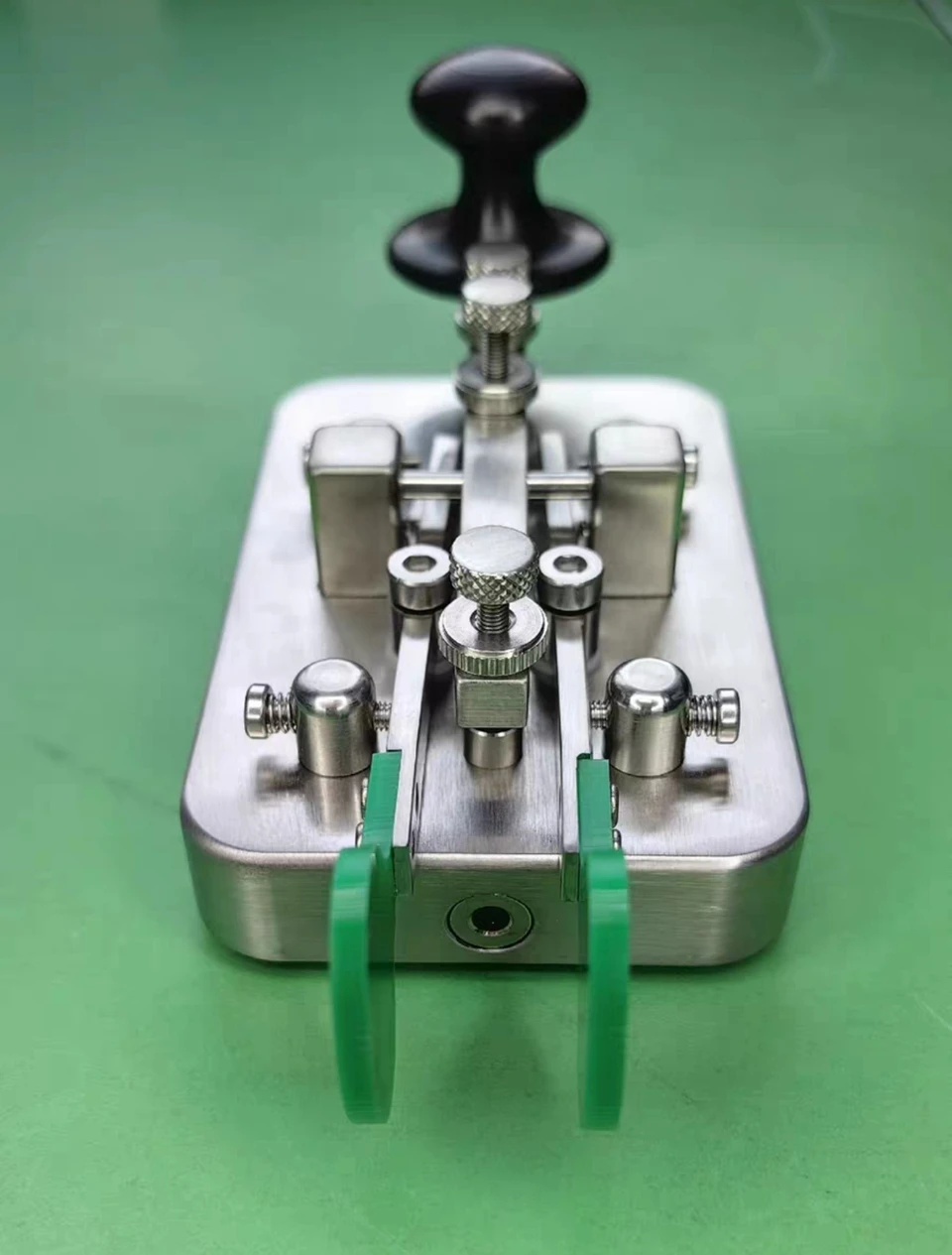 BG1GJP V2.0 Stainless Steel Telegraph CW Morse Key Manual/Automatic Dual Modes CW Key with 3.5mm Interface