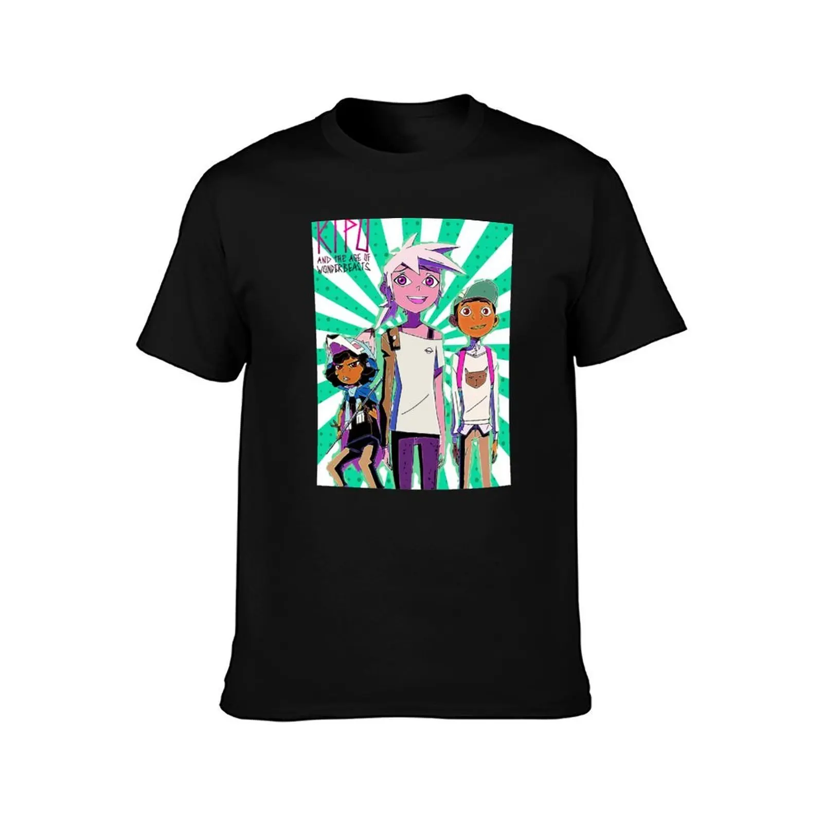 kipo and the age of wonderbeasts retro T-Shirt, Summer Casual Cotton Tee, Oversized Streetwear Tops, Vintage Graphic Print