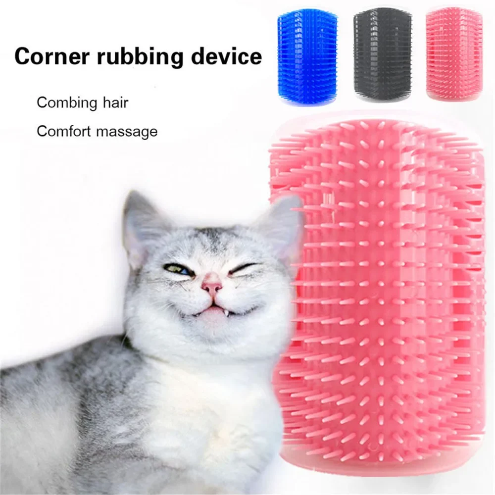 Cat Face Scratcher Pet Brush Comb Play Cat Toy Softer Cat Self Groomer Massage with Catnip for Kitten Puppy Cat Accessories