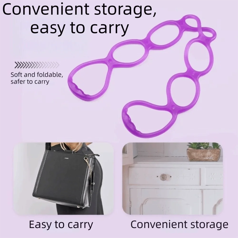 7 Ring Physical Stretch Resistance Band Portable Size Flexible Pull Up Assist Band Foldable Break-resistant Yoga Stretch Band
