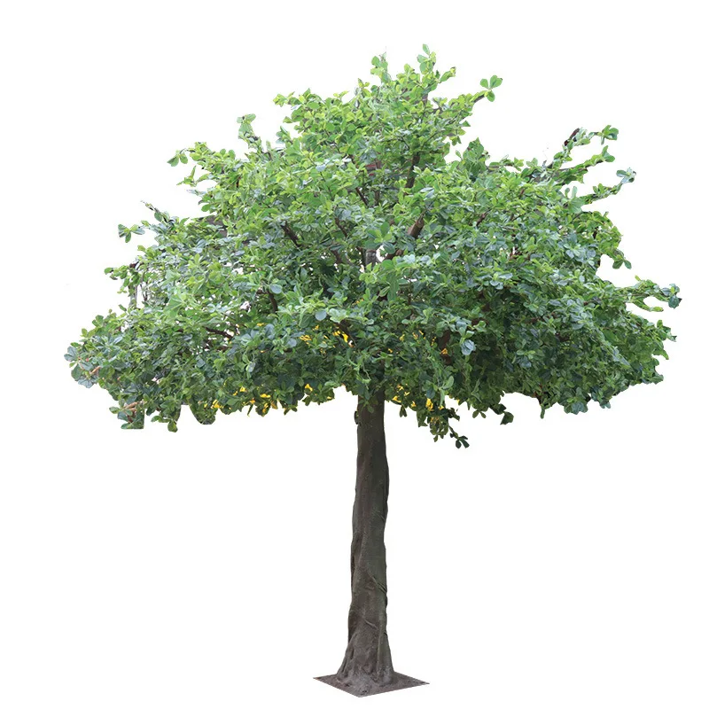 #￥Jumei Artificial Fiddle Leaf Fig Tree 4m Fiberglass Indoor/Outdoor Wedding Graduation Christmas Easter Garden Landscape
