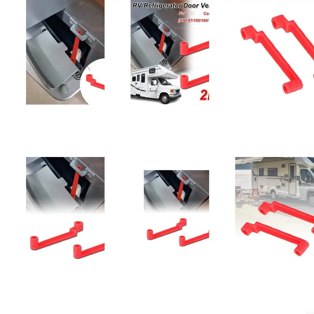 Recreational Vehicle Vent Door Lock Pair for Fridge Travel Support D7YA