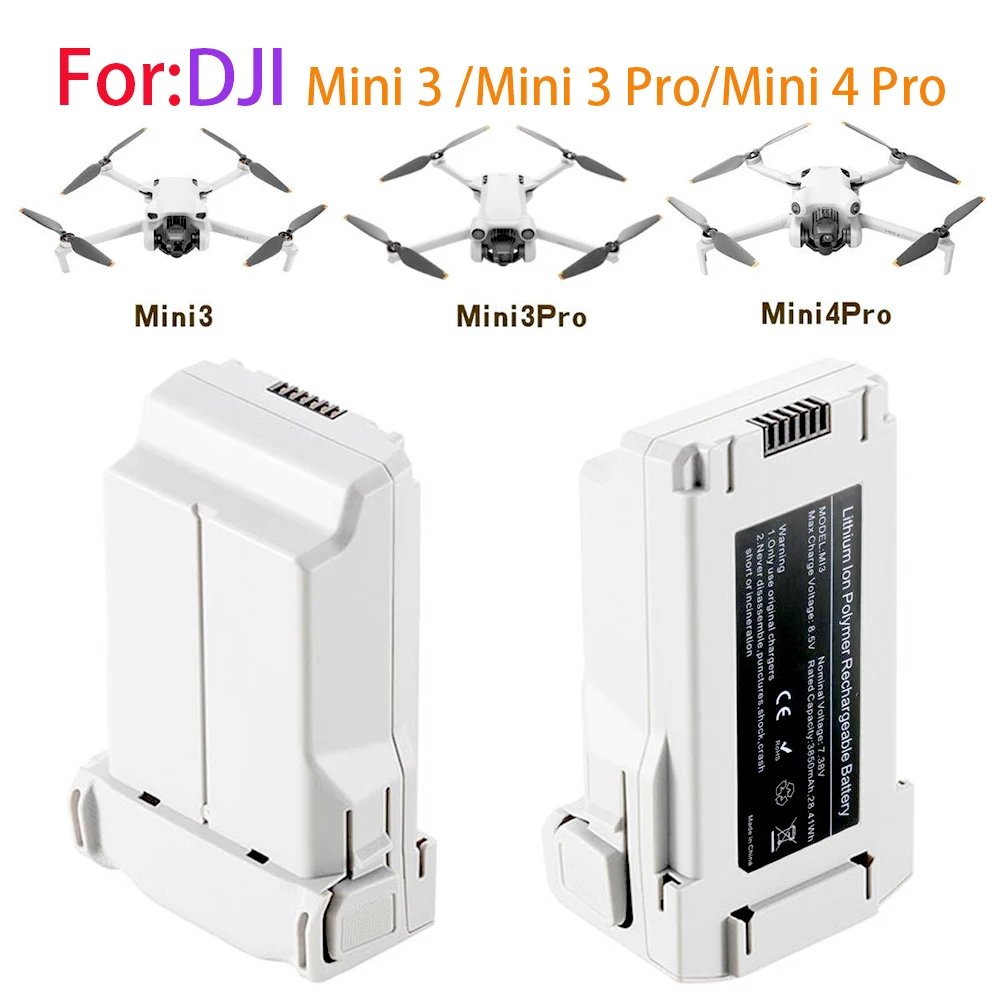 

7,38 В, 100% новинка для DJI Mini 4 Pro/Mini 3 Smart Flight Battery Plus 5000 мАч Mini 3 Pro/Mini 3, аксессуары для дронов
