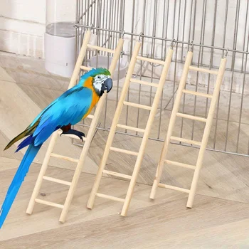 Wooden Parrot Climbing Ladder 1