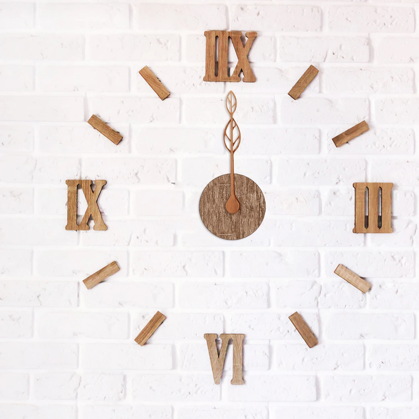 

2 Sets Wooden Clock Hands Maple 9 Walnut Wear Resistant Classic Color DIY Home Supplies Sturdy Pointers Household Clock