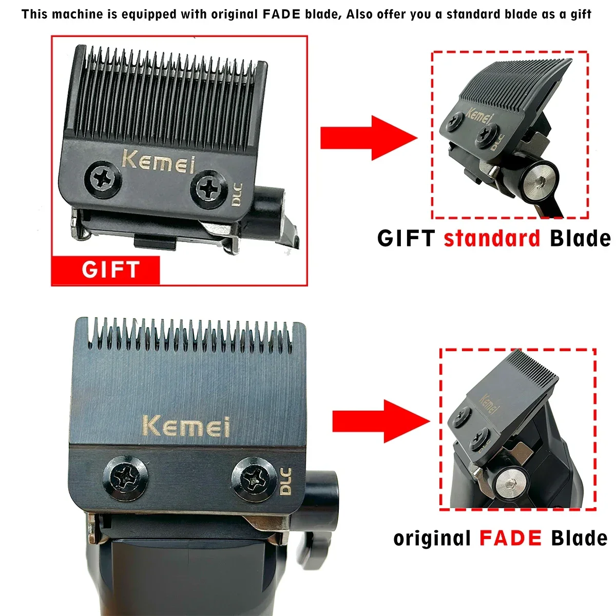 9000RPM Professional Electric Hair Clipper with Dual Blade Brushless Motor 4600mAh 10W High Power Trimmer for Man Barber Shop