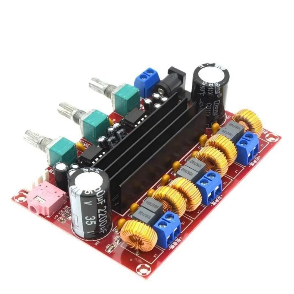 XH-M139 2.1 Channel Digital Power Amplifier Board 12V-24V Wide Voltage TPA3116D2 2*50W+100W