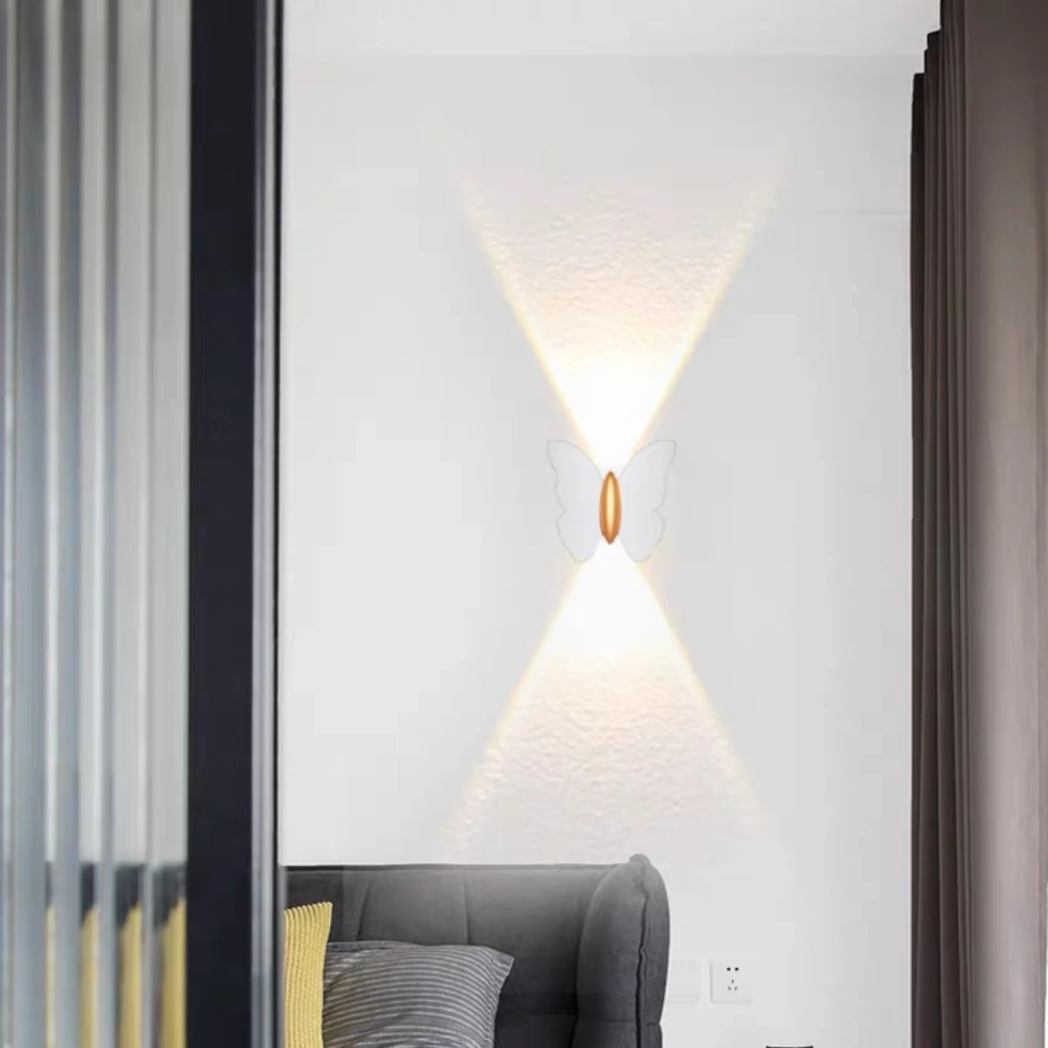 Kreative LED Metall Außenwand leuchte-modernes nordisches minimalist isches Design für Bett, Treppe, Korridor Dekoration