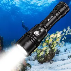 Wurkkos DL20R USB C Rechargeable Diving Light Powerful 3200lm XHP50.2 18650 Flashlight with Magnetic Control Switch