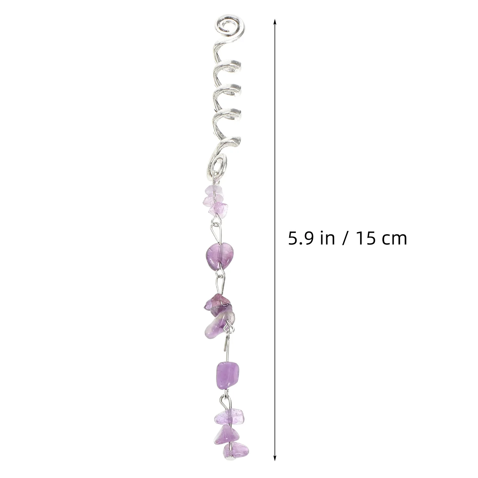 1 مجموعة دائم المعادن والحجر Dreadlock الربيع سحر الشعر مجوهرات للضفائر تنوعا استخدام قلادة قلادة سوار #5