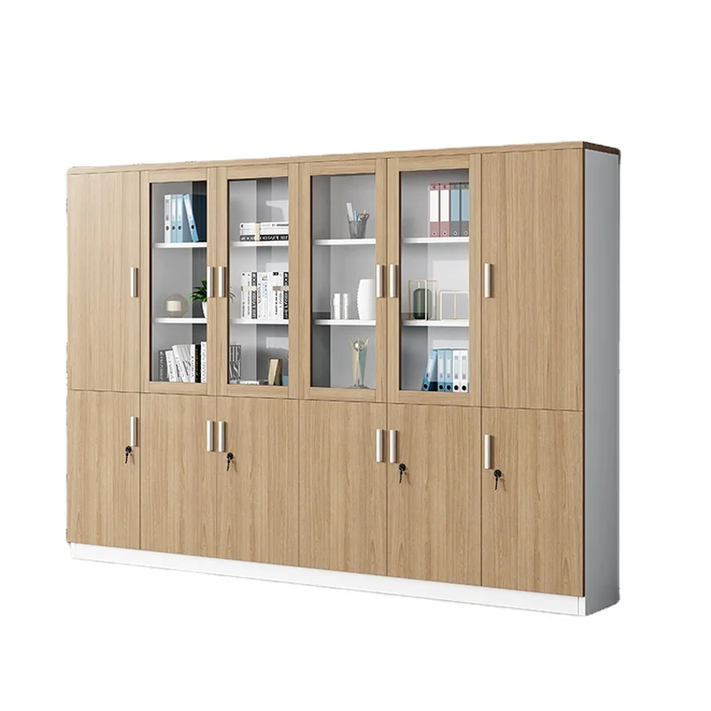 Contemporary Modern Wooden File Cabinets For Office Furniture Organizing & Storing Documents Archives Storage Solution