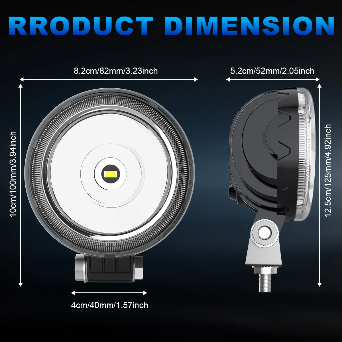 3 بوصة مستديرة LED ضوء العمل دراجة نارية سيارة العلوي الأضواء القيادة لسيارات الدفع الرباعي ATV شاحنة جرار LED مصباح الضباب تعديل الضوء