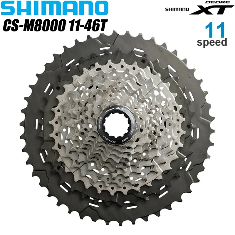 SHIMANO XT M8000 Cassette 11S MTB Bike Freewheel 11-42T 11-46T 11 Speed Cassette Sprocket Mountain Bike Bicycle 11V Bike Parts