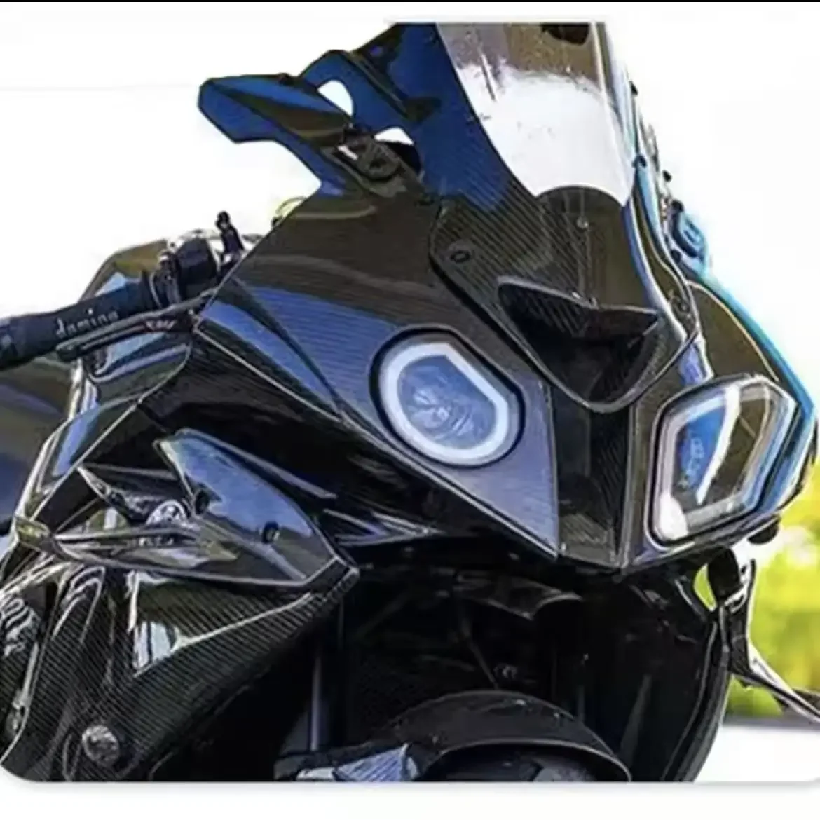 For BMW S1000RR 2009-2014 ABS Fairing Fixed Wing Motorcycle Accessories S1000RR Side Spoiler Machine Winglet Kit