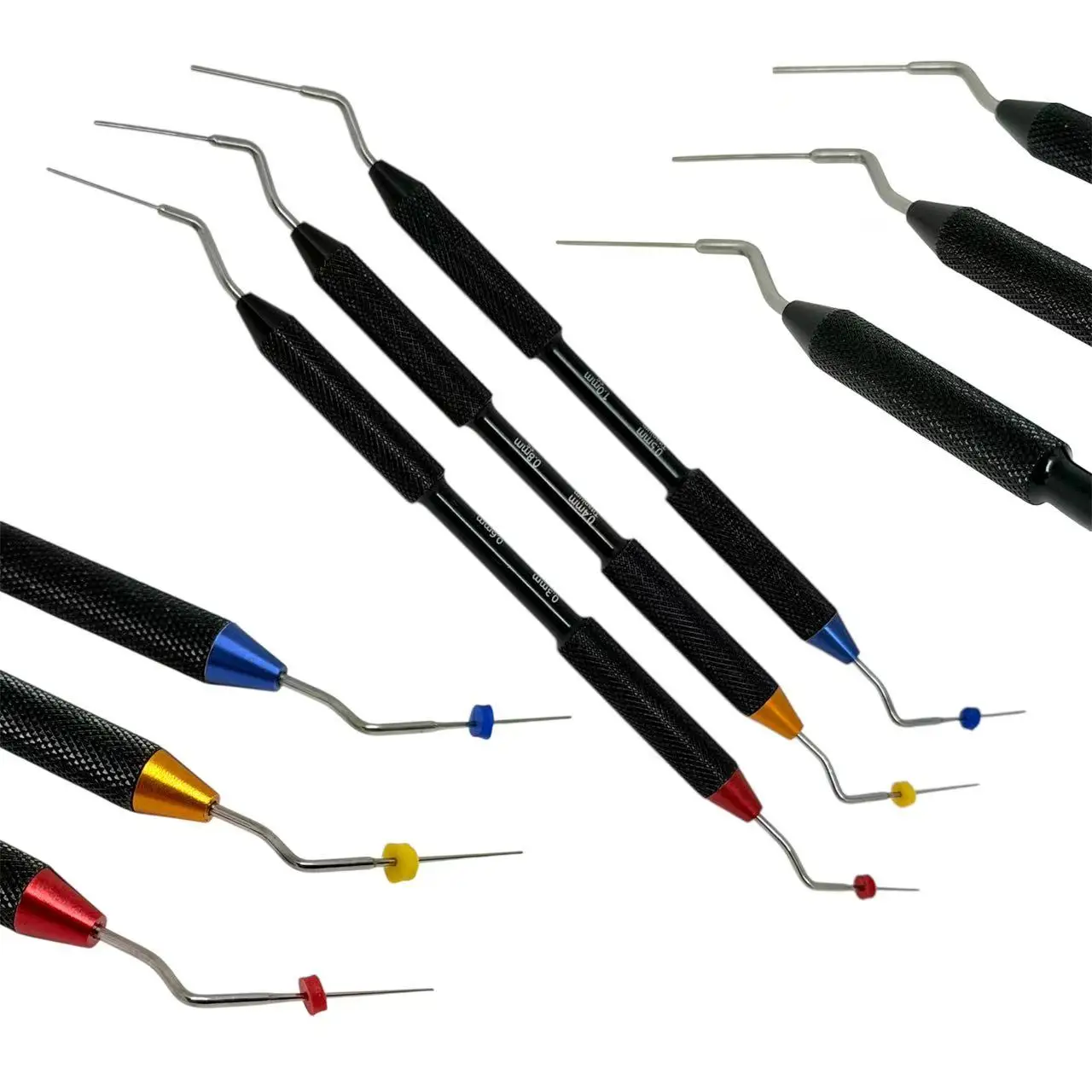3 unidades de Pluggers Dentales Buchanan, Instrumento Endodóntico Manual con Punta, Presurizador Vertical para Obturación de Conductos Radiculares