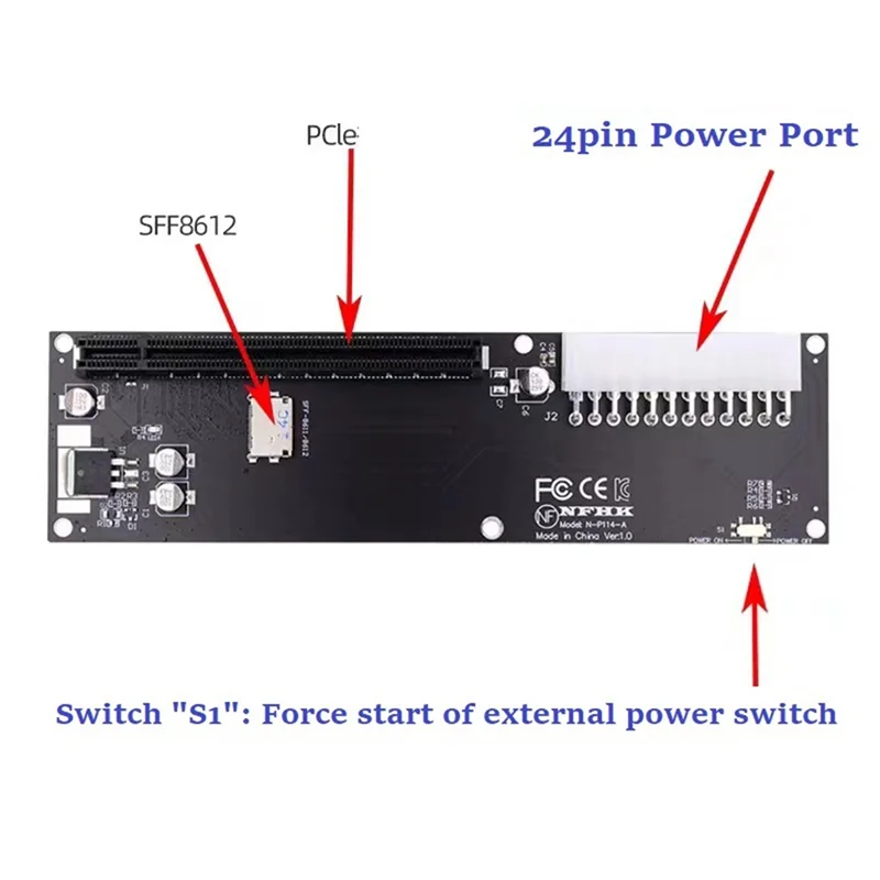 

Superb For Oculink SFF-8612 SFF-8611 Adapter Card PCI-E 16X 2230 M.2 M-Key Adapter For GPD WIN Max2 External Graphics Card