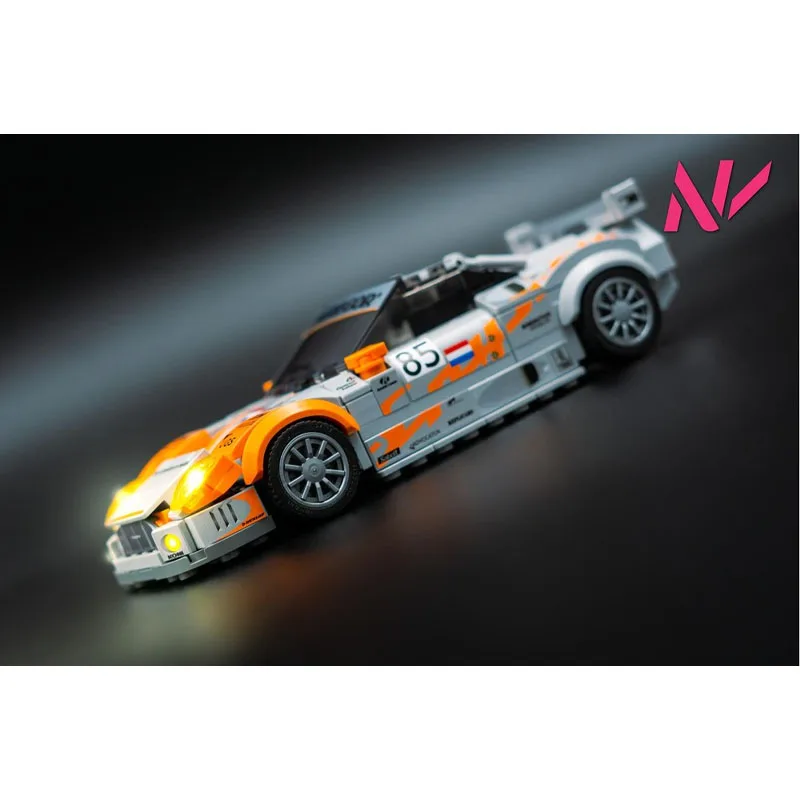 

MOC-157464 Новая классическая культовая модель спортивного автомобиля GT2-R, гоночный строительный блок, 325 деталей, игрушка в подарок на день рождения для мальчиков и детей