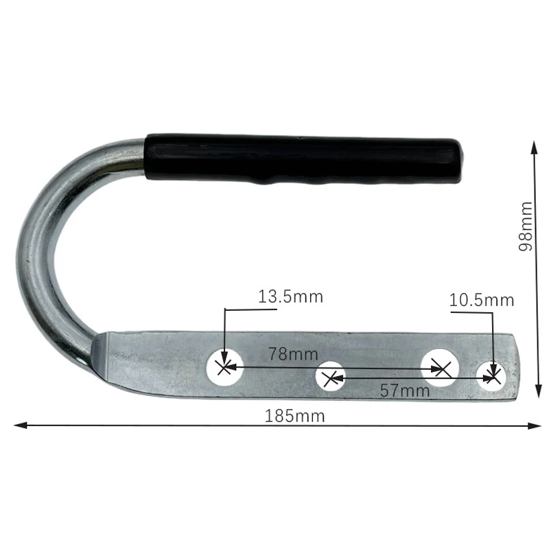 1 Piece RV Connector Handle Galvanized Steel Trailer Coupler Lift Handles RV Caravan Boat Motorhome Modification Parts