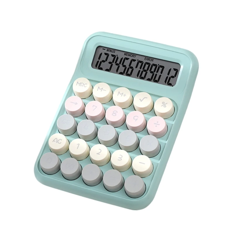 Desktop Calculators with 12 Digit Large LCD Display and Big Mechanical Button