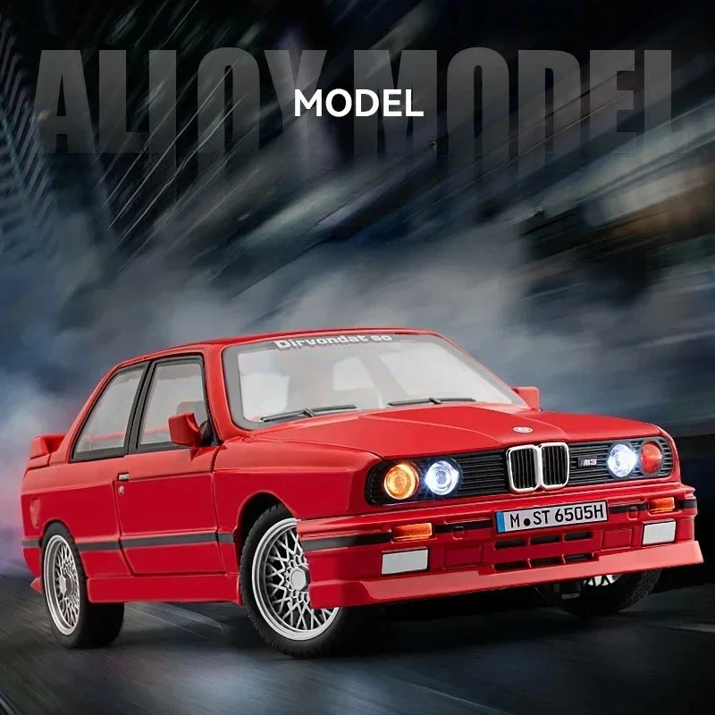 1:24 Supercar سبيكة سيارة نموذج الصوت والضوء التراجع لعبة أطفال المقتنيات هدية عيد ميلاد صندوق لصبي الحاضر