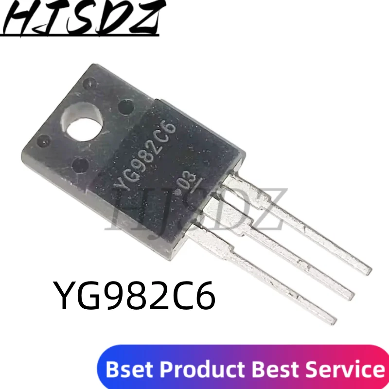 5 piezas YG982C6 TO-220F 600V 16A nuevo y Original en Stock