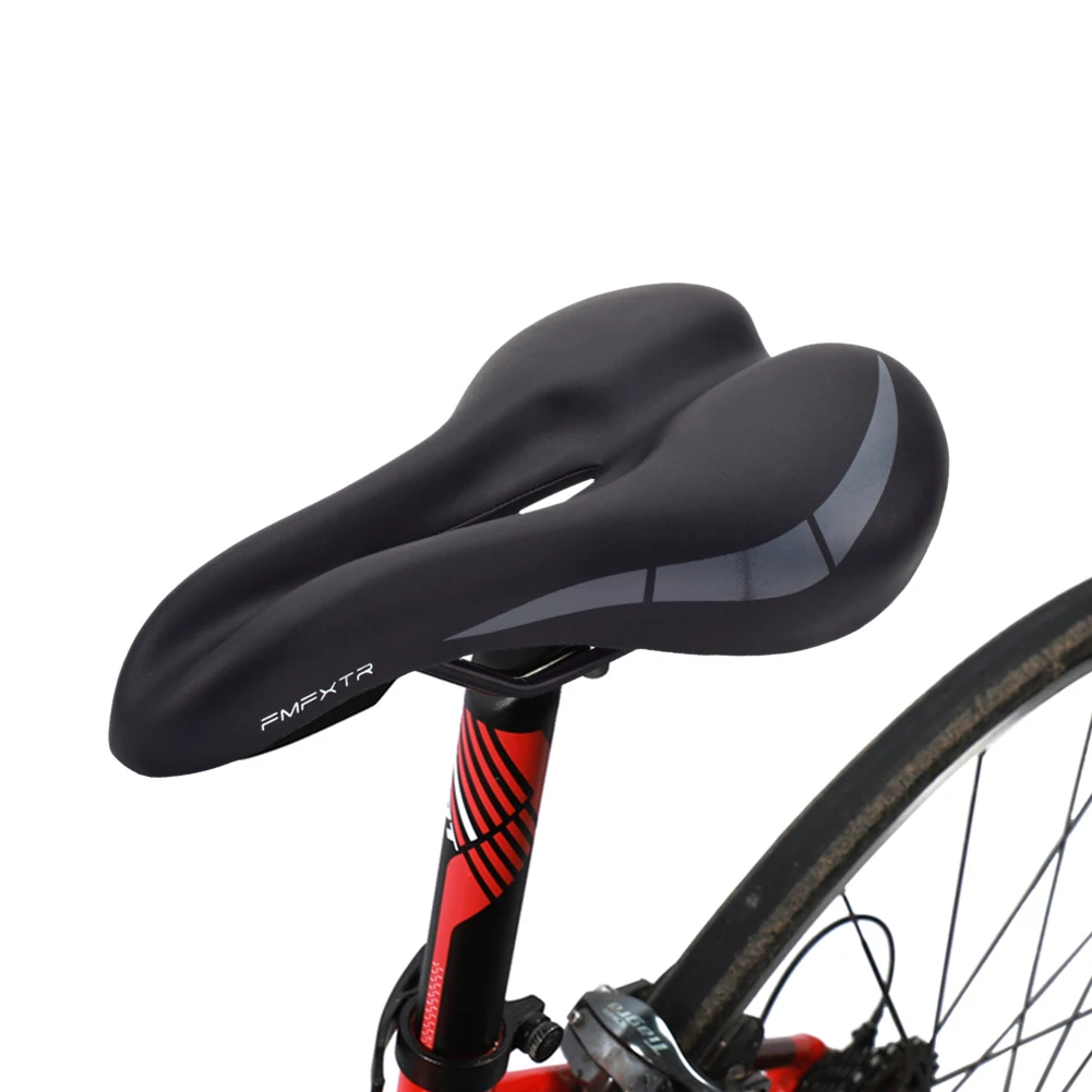 Bike Saddle Cushion Comfortable Cycling Seat PU Leather Surface TimeTrial Comfortable Shockproof Bicycle Saddle Accessories