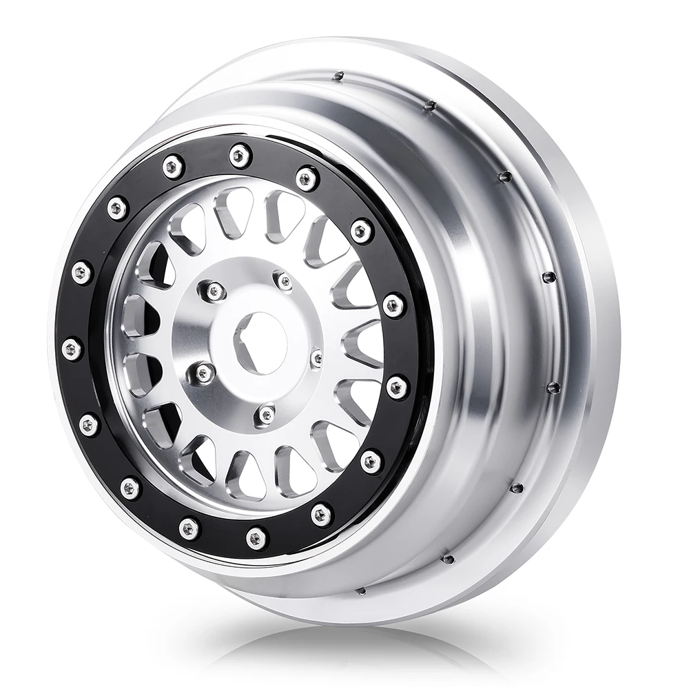 TRINOOD Aluminium Beadlock Velg Hubs voor Lo-si 1/6 Super Baja Rey 2.0 RC Rock Crawler Buggy Truck Upgrade onderdelen