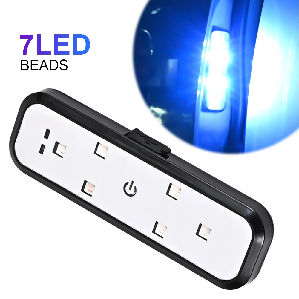 

1/2Pcs LED Welcome Light USB Charging Auto Door Opening Safety Light Emergency Strobe Signal Lamp Car Atmosphere Welcome Light