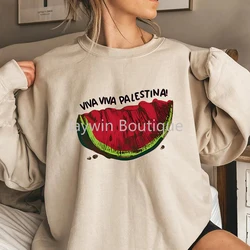 Funny This Is Not A Watermelon Sweatshirt Ceci N'est Pas Une Pastèque Hoodie Resistance Jumper Crewneck Sweatshirts Arabic Gifts