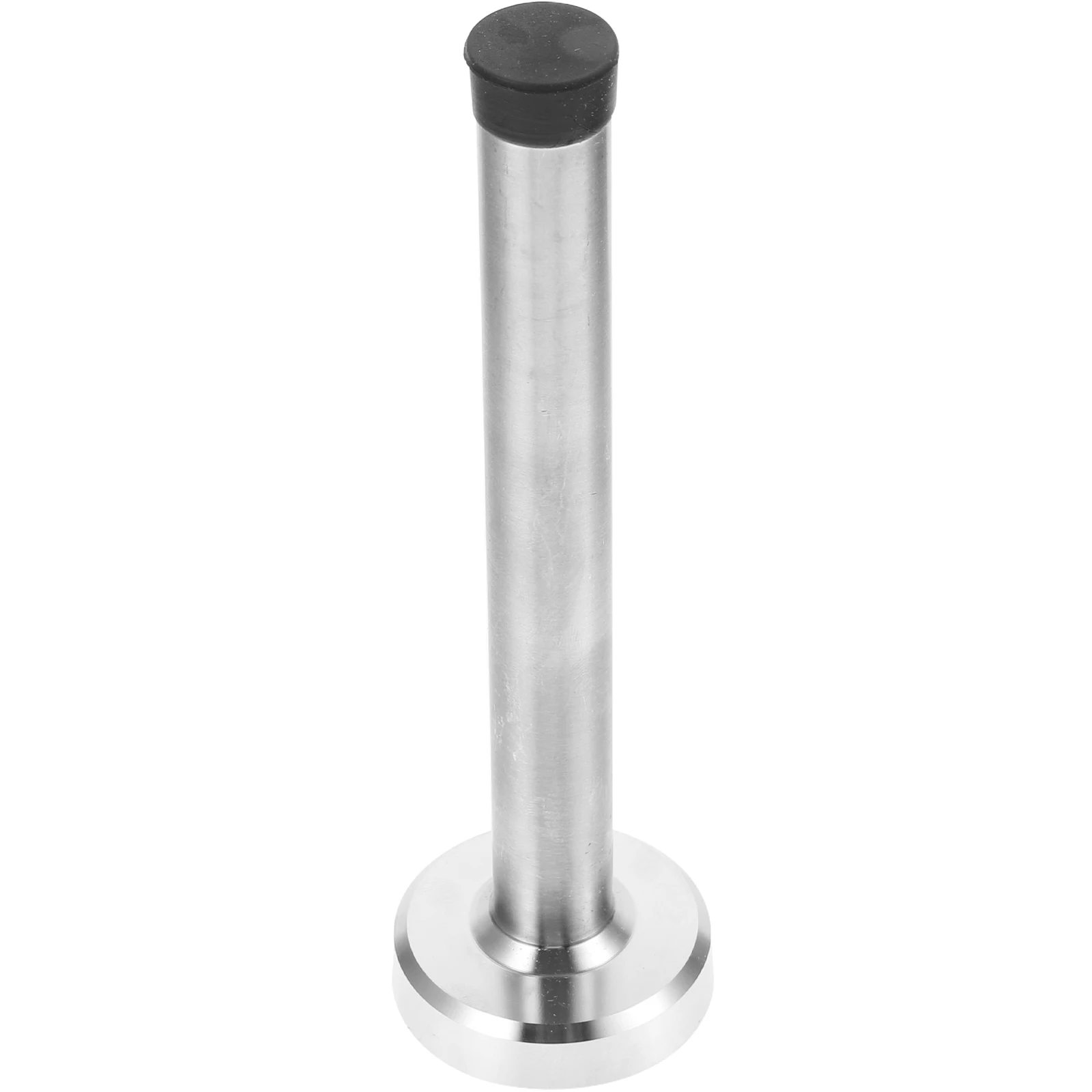 2 pacote 9 5cm prata fosco aço inoxidável porta parar protetor de parede extra longo piso montado pára evitar bater à prova de intempéries