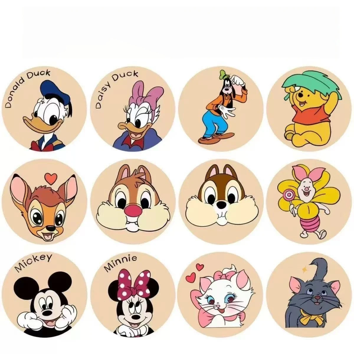 Aufkleber Dekoration 500 Stück/Rolle Niedliche Cartoon-Aufkleber Wasserdichte Aufkleber für DIY Scrapbooking, Umschlagversiegelung – Detail 5