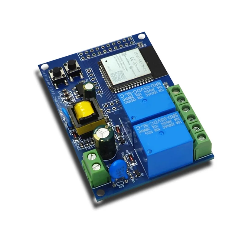 

Y45A-ESP32 Макетная плата Wi-Fi и Bluetooth с блоком питания 220 В переменного тока, двойное реле Arduino для Arduino