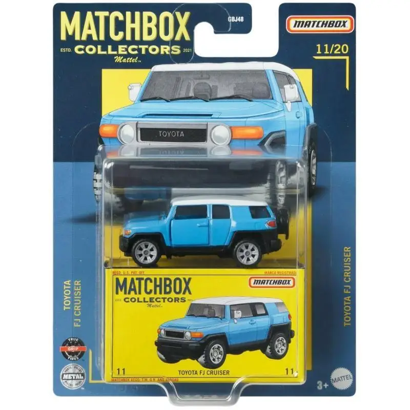 

Оригинальный спичечный коробок, коллекционные автомобили TOYOTA FJ CRUISER 1/64, литая под давлением металлическая коллекция, модель автомобиля из сплава, игрушки GBJ48, праздничные подарки