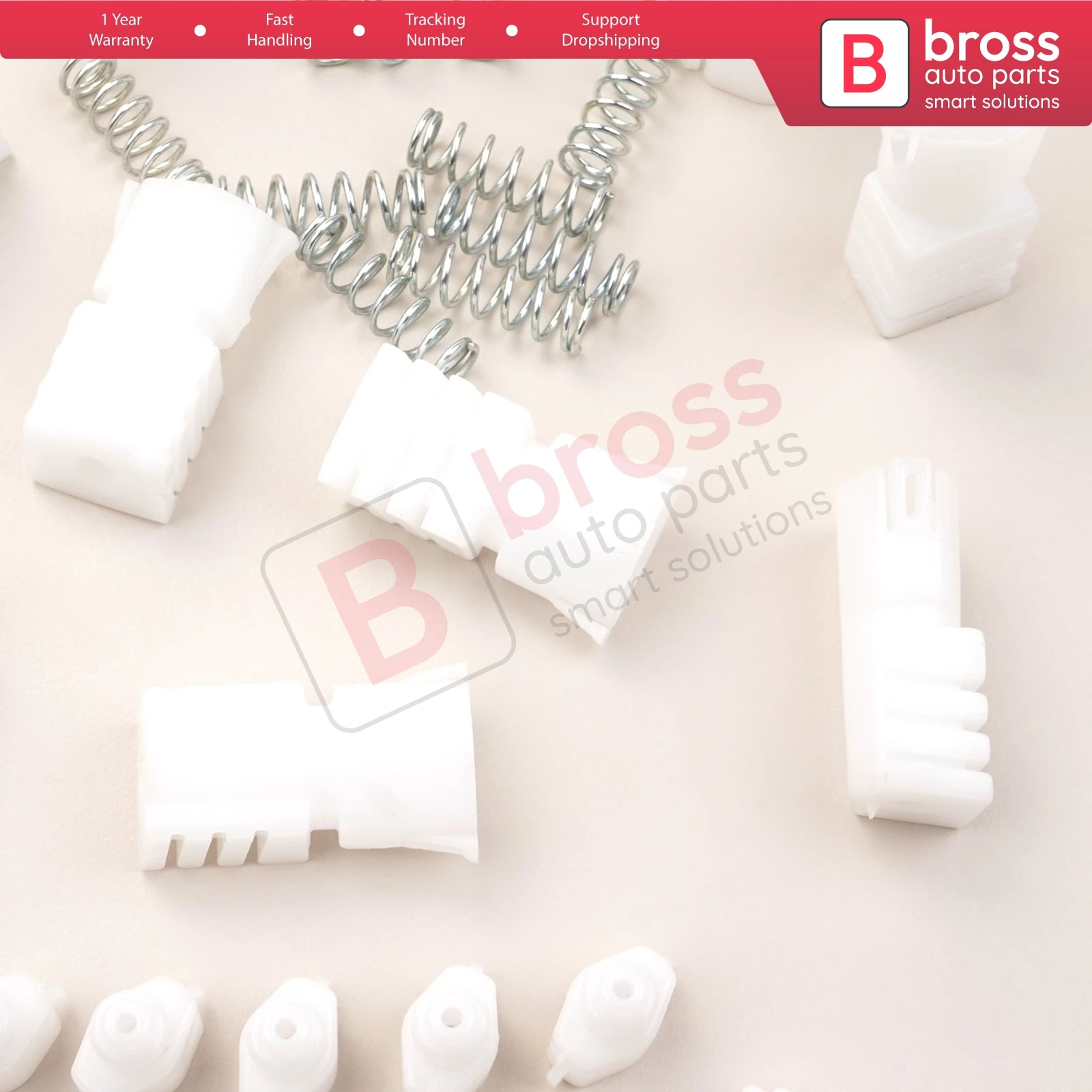 Bross Auto Parts BCP029 10 Pieces Cable End Rope Dowel for Window Regulator Winder Mechanism Type BCP029 Fast Handling