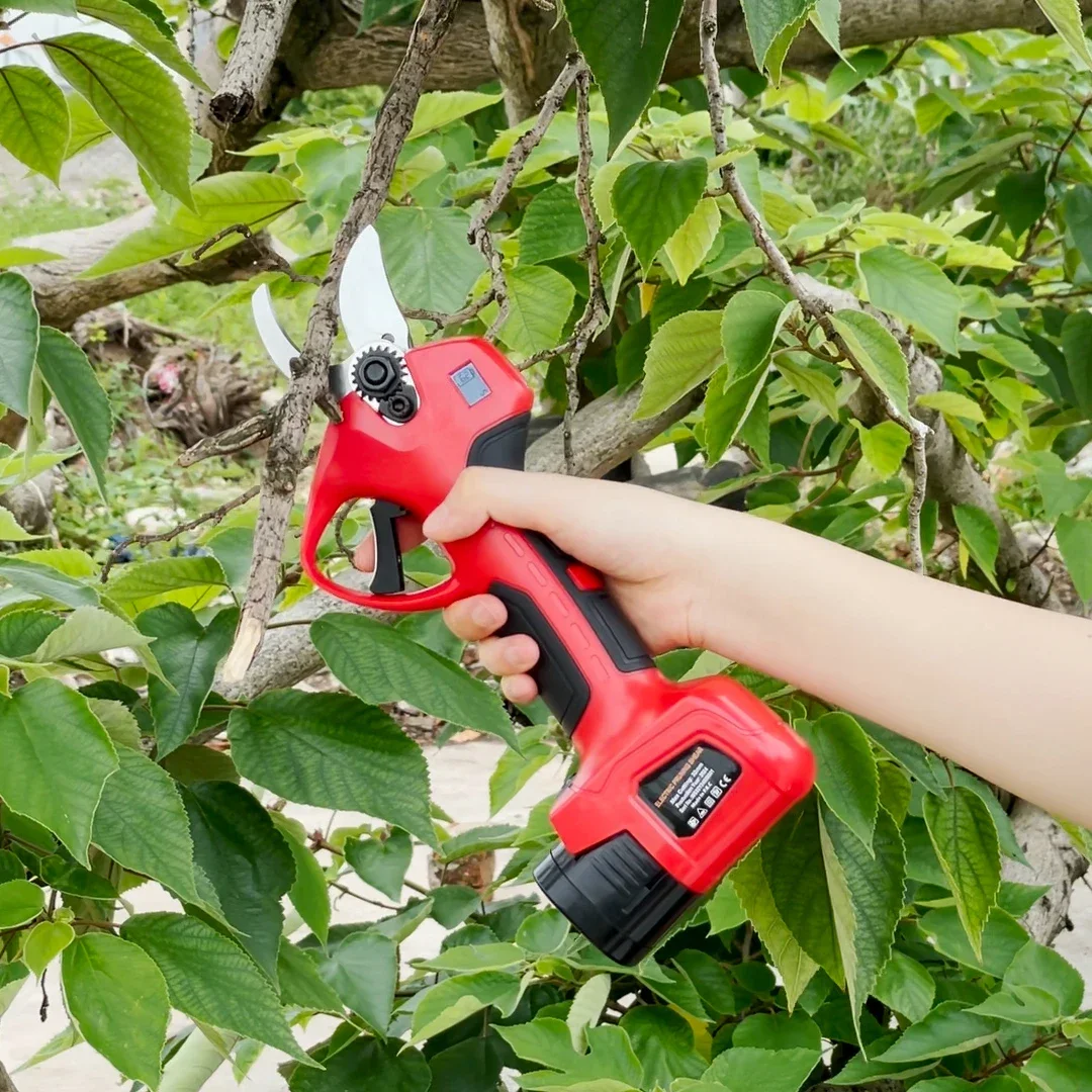 Electric Pruner Cordless Pruner Professional Best Electric Pruning Scissors 2 Batteries 35mm Electric Pruning Shears