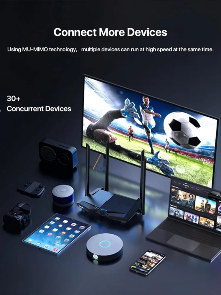 Tenda Official AC10 Router Gigabit Version 2.4/5GHz WiFi 1167Mbps WiFi Repeater 128MB DDR3 High Gain 4 Antennas Network Extender — zdjęcie produktu 7