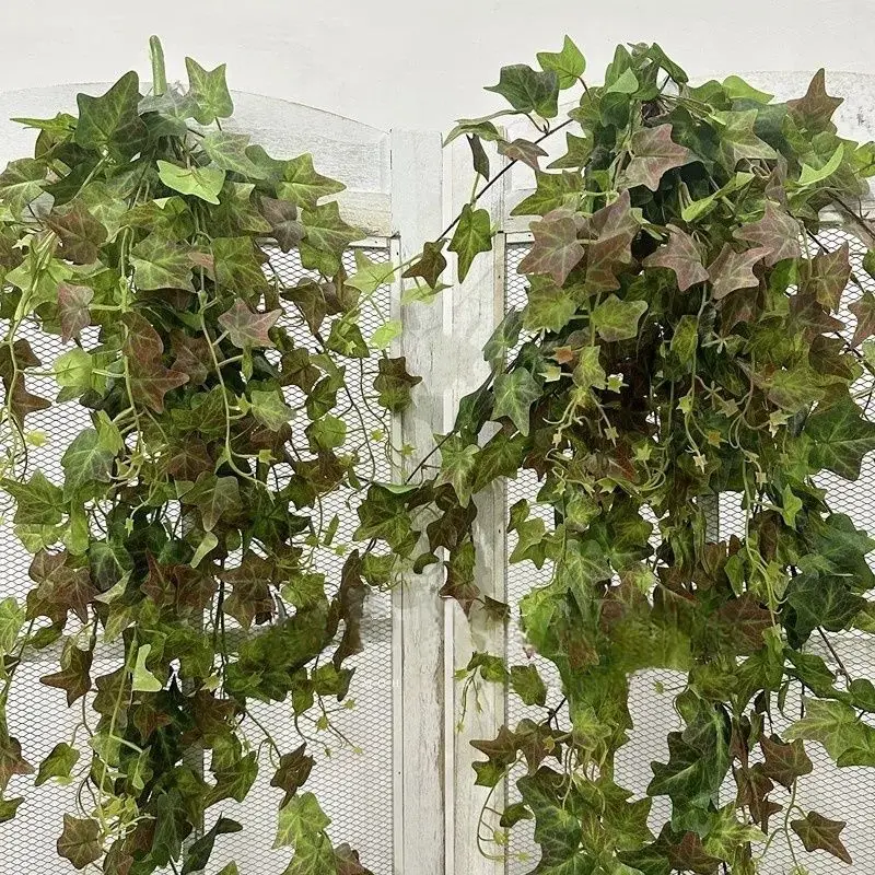 ديكور معلق على شكل عبلاب صناعي للخريف، نباتات خضراء مزيفة للديكور الداخلي، المطعم، المكتب، تصميم الحديقة الخارجية #3