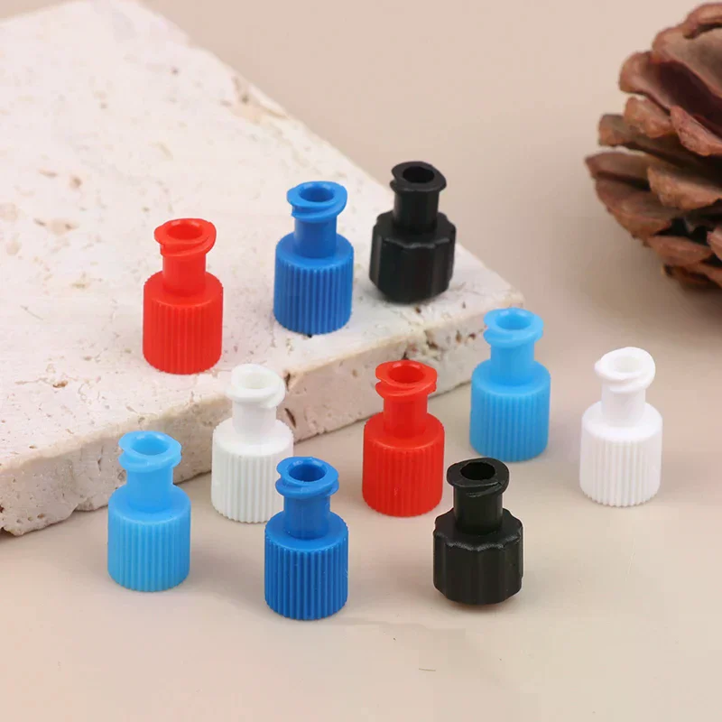 10Pcs PP Male Female Luer Lock Integrated Plug Adapter Air Valve Pipe Dispensing Glue Syringe Barrel Fitting Connector End Caps