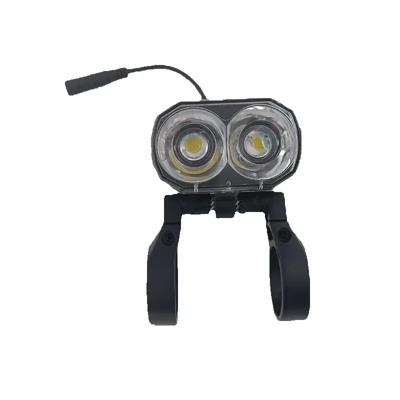 

36V 48V (customized) Elec-Bike Head Light LED 2 CORE Safety Warning Riding 3pins Female Waterproof Connector 2pins Ipx6