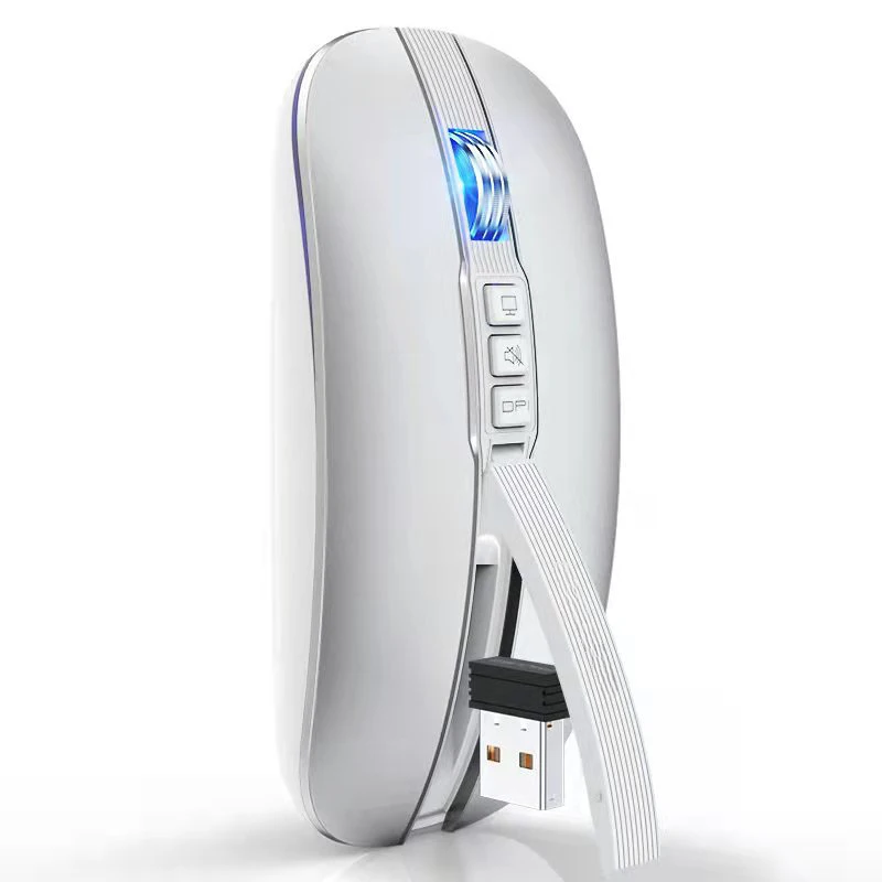 2026 New Ultra-Thin Silent Mouse Office Game Universal Wireless Rechargeable Mouse