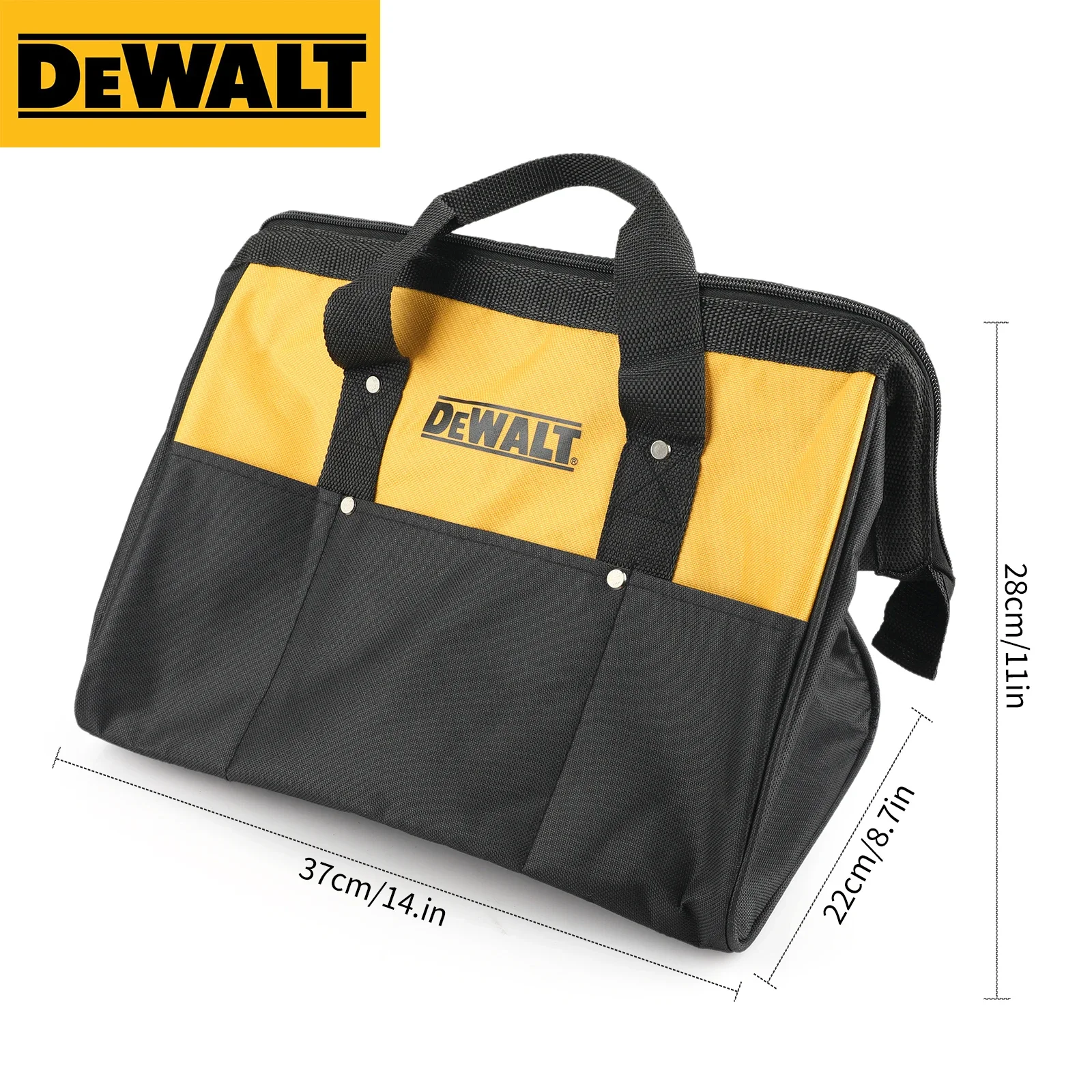 Dewalt يده وظيفية حقيبة قماش قنب الحفر اليد تأثير مفك البراغي تخزين الأجهزة أداة حزام تخزين سترة حقيبة ظهر كهربائي #6