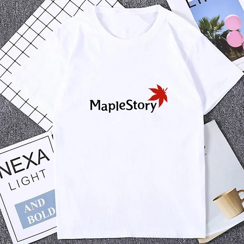 MapleStory Korea Style Hot Game Fans Otaku Clothing Kawaii Funny Printed TShirts Cartoon Personalize T Shirt Harajuku ACG Tees